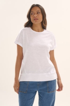 Shirley Short Sleeve Tee-White