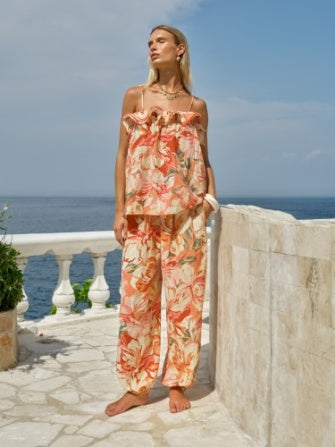 Mireya Balloon Pants-Petal