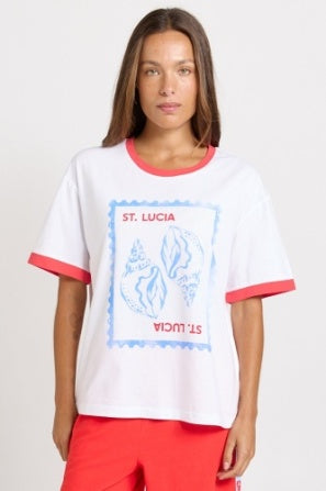 Relax Boxy Tee-St Luca Print