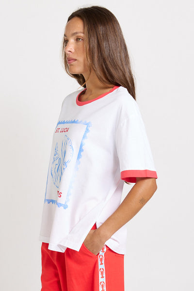 Relax Boxy Tee-St Luca Print