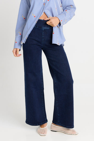 Straight Stretch Jean- Indy Blue