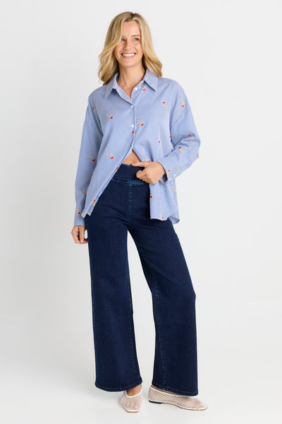 Straight Stretch Jean- Indy Blue