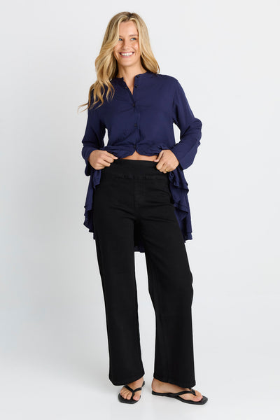 Straight Stretch Jean- Black