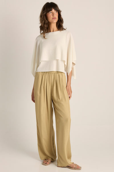 Kora Cape Top-Cream
