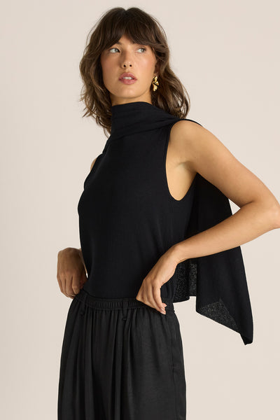 Kora Cape Top-Black