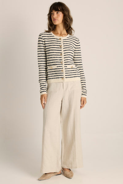 Elle Stripe Knit Cardigan