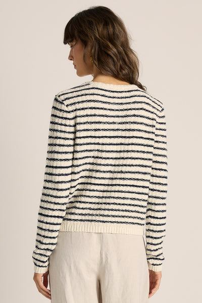Elle Stripe Knit Cardigan