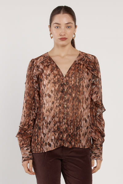 Odette Ruffle Blouse