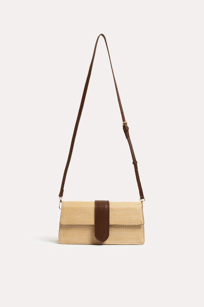 Woven Fold Over Small Bag