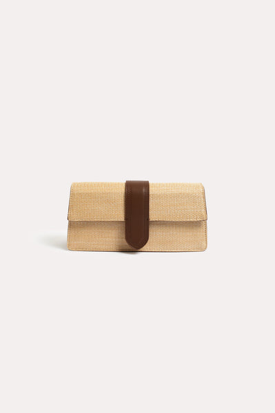 Woven Fold Over Small Bag