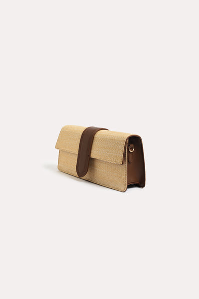 Woven Fold Over Small Bag