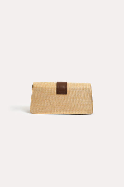 Woven Fold Over Small Bag
