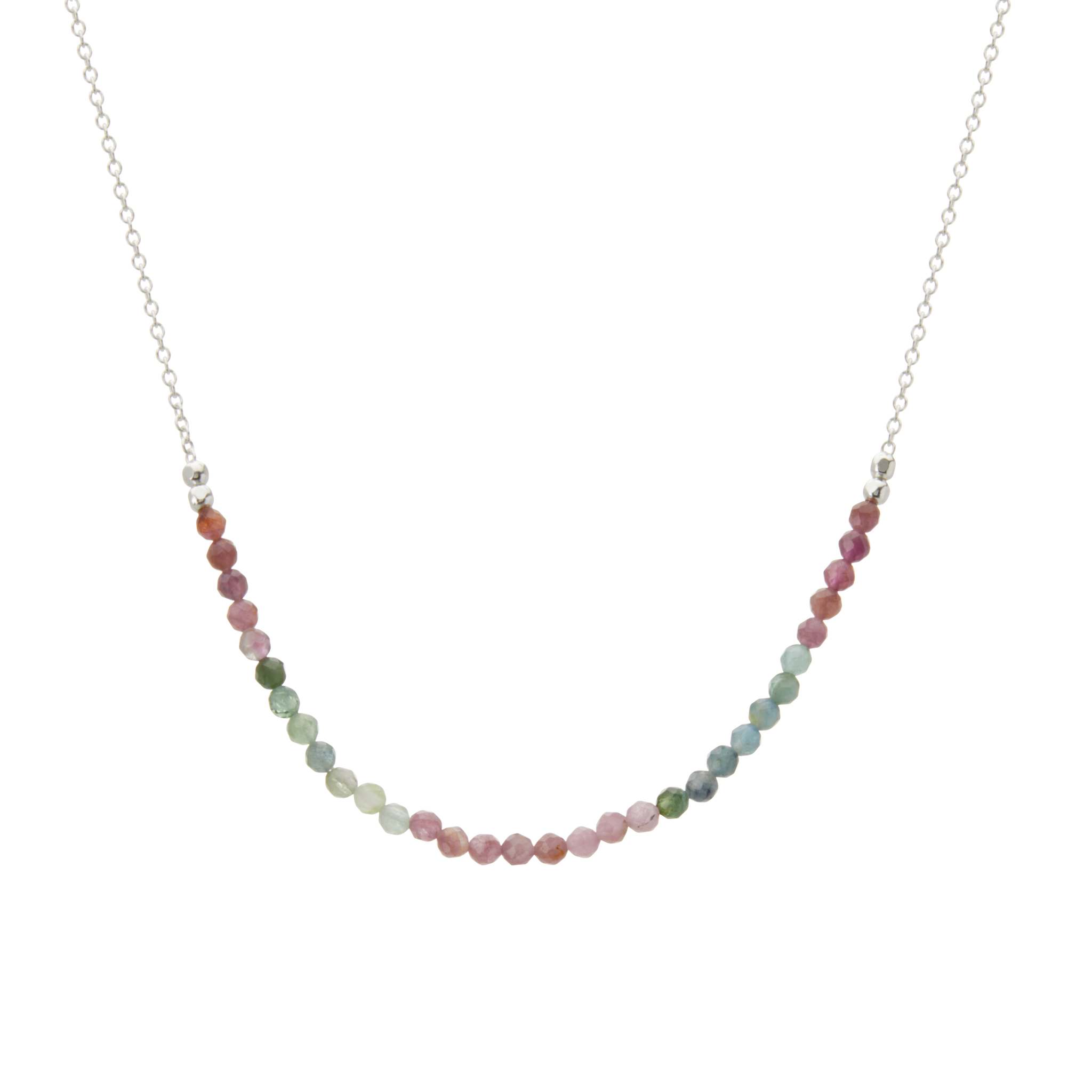 Wandering Soul Tourmaline Necklace in Sterling Silver