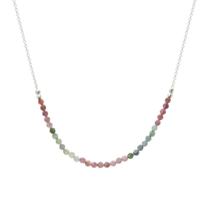 Wandering Soul Tourmaline Necklace in Sterling Silver