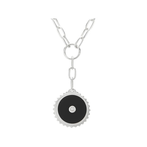 Halcyon Equilibrium Drop Necklace in Sterling Silver