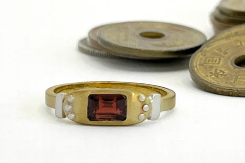 The Kuno Brass Ring - Garnet