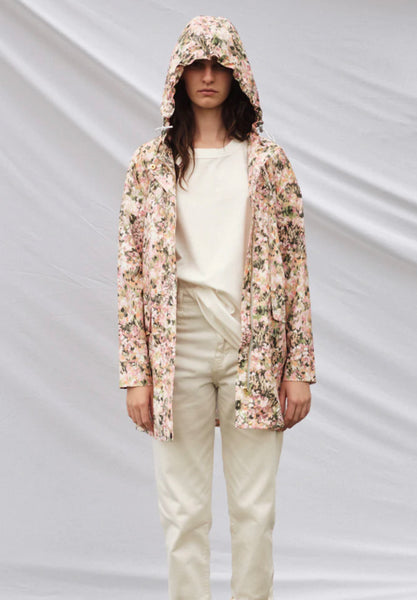 3/4 Recycled Raincoat in Bloom
