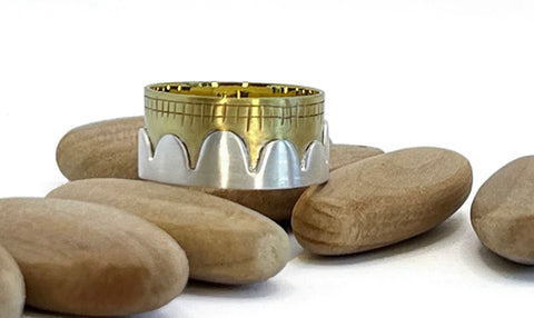 The Alps Ring in Brass