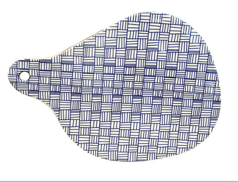 Via Smith ceramics - Blue porcelain plate
