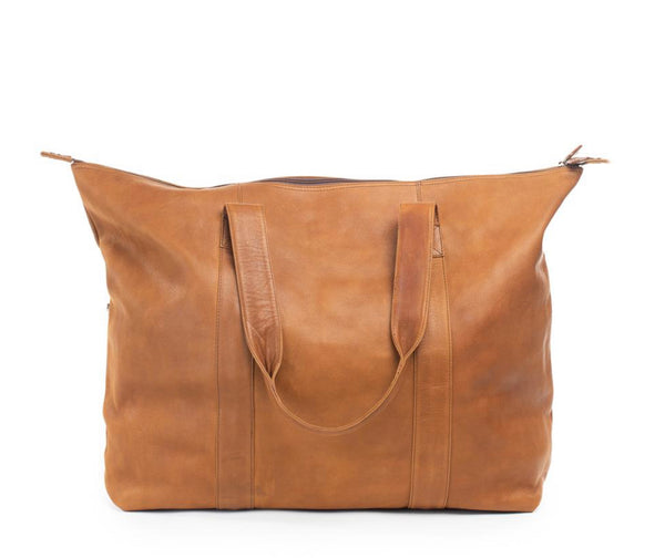 Miriam Overnight Leather Bag - Vintage Tan