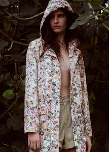 3/4 Recycled Raincoat in Bloom