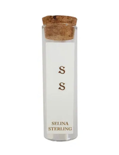 Selina Initial Earrings in Yellow Gold plated Sterling Silver
