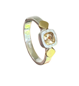 The Square Citrine Ring