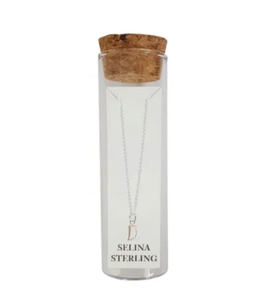 Selina Initial Necklace in Sterling Silver