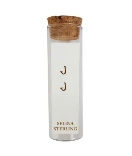 Selina Initial Earrings in Yellow Gold plated Sterling Silver