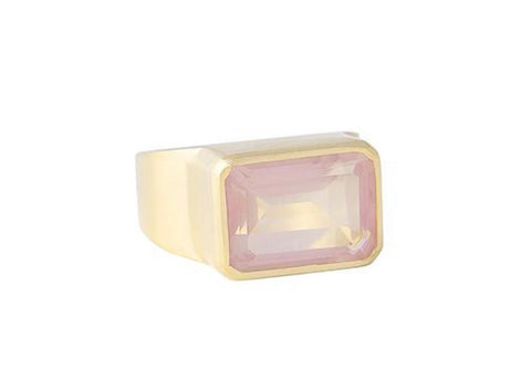 Rose Quartz Cocktail Ring