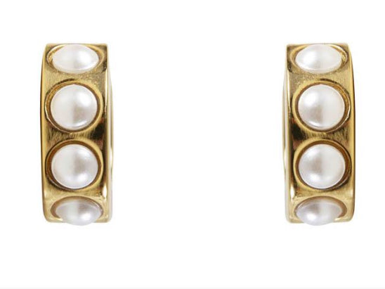 Crystal Pearl Huggies