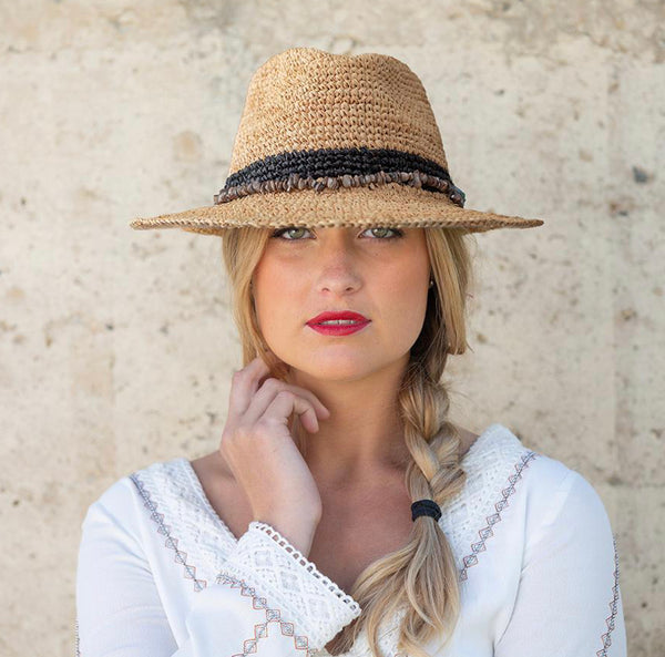Christine Raffia Fedora