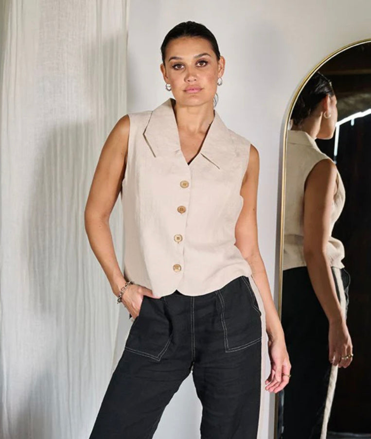 Muse Linen Vest