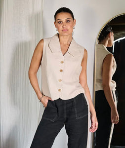 Muse Linen Vest
