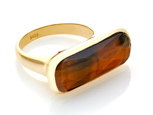 Grace Ring (Tigers Eye/Gold)