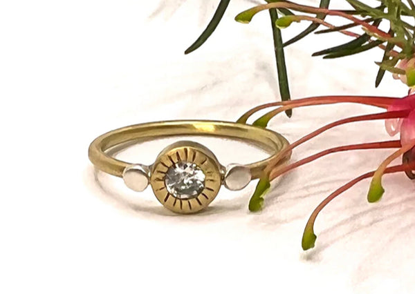 Astrid Ring in Brass