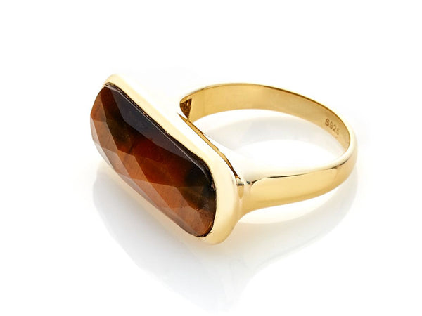 Grace Ring (Tigers Eye/Gold)
