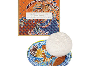 Soap & Dish Set Rose Lavande