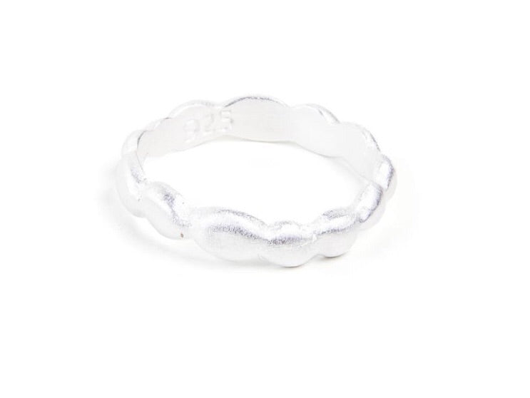 Alexa Pebble Ring - Silver