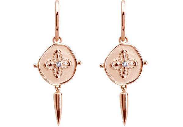 Sahara Small Hoop Earrings Rose Gold