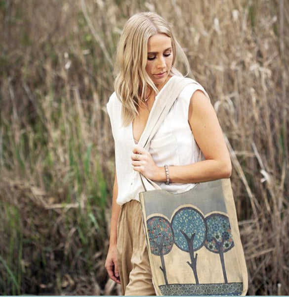 Linen Shoulder Bag