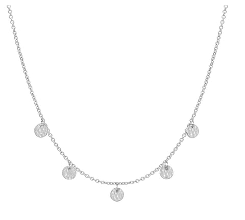 Grace Disc Choker in Sterling Silver