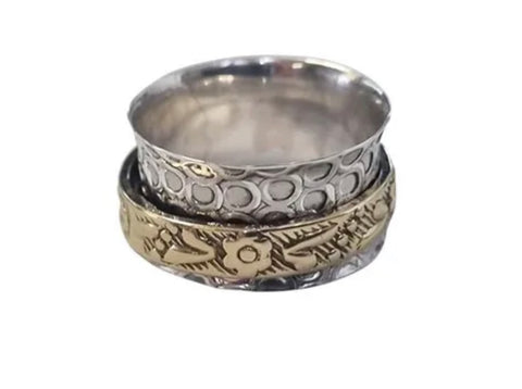 Facet/Rose Spinner Ring