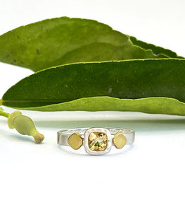 The Square Citrine Ring