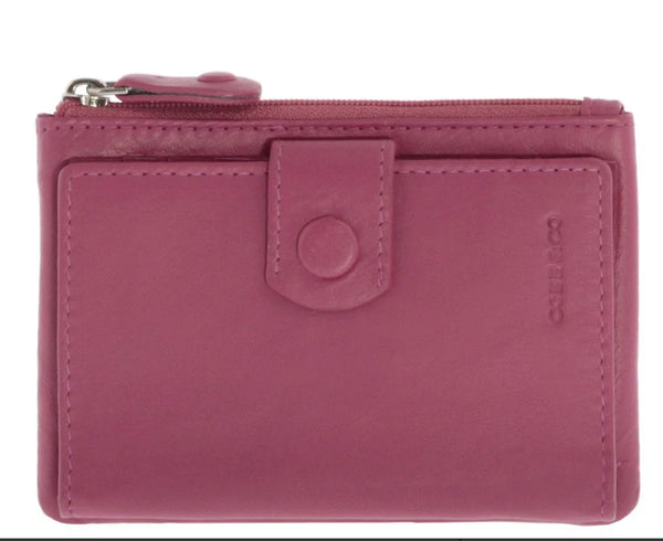 Collins RFID Safe Compact Leather Wallet