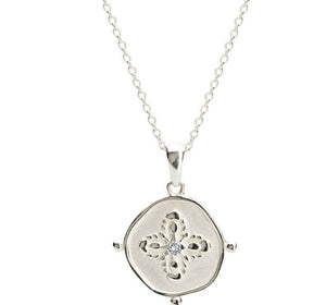 Sahara Medallion Necklace Sterling Silver